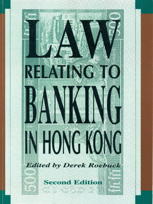 cover image of Law Relating to Banking in Hong Kong